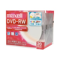 ＤＶＤ−ＲＷ録画用　２倍速　ＩＪ対応　２０枚Ｐ