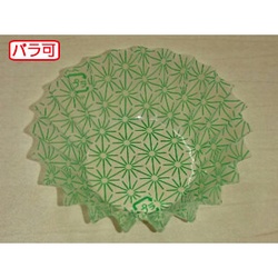 セイコー おかずカップ ラミケースOPP6F星総柄(緑) 500枚