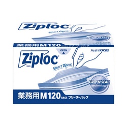 業務用ジップロックフリーザーバッグ　Ｍ　１２０枚入