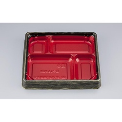 シーピー化成 弁当容器 BFハカマ集膳6-2 金板目 本体(N)