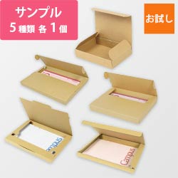 【廃番商品】【法人・個人事業主専用サンプル】最安特価メール便対応ケースサンプル 5種セット