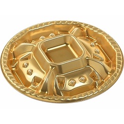 エフピコ オードブル容器 シェルトプラッター丸20 本体 金