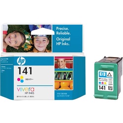 純正インク　ＨＰ１４１（ＣＢ３３７ＨＪ）３色　２個