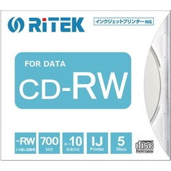 データ用ＣＤ−ＲＷ　１０倍速　７００ＭＢ