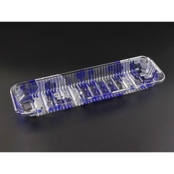 リスパック 透明トレー バイオPET AC-33-10F みぞれ青