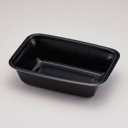 どんぶり容器 BT-1 本体 耐熱くろ内黒 青葉紙業