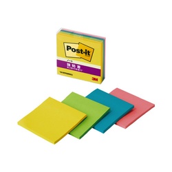 強粘着ノートマルチカラー８　７５×７５　４冊×５