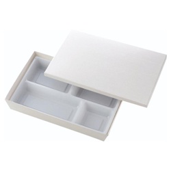 弁当容器 HSH-90-60 テーパー型貼箱 (白木目調エンボス) アヅミ産業