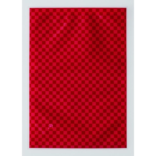 真空袋 ナイロン印刷規格三方袋VR3格子柄赤 ベリーパック