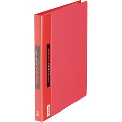 カラーベース差替式赤Ａ４縦背幅２５ｍｍ３０穴