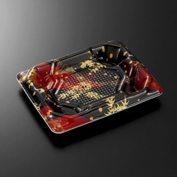 中央化学 刺身容器 四方盛 15-11 竹霞R 本体