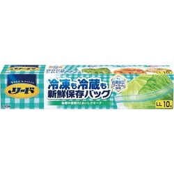 リード　冷凍も冷蔵も新鮮保存バッグＬＬ　１０枚入