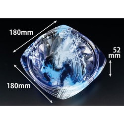 リスパック どんぶり容器 バイオBジャス 4K178-52B 本体 海洋青