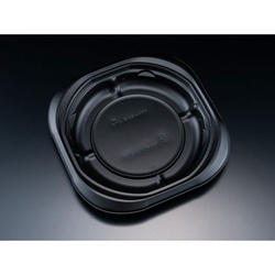 リスパック 軽食容器 バイオデリカ サラエル M21B 黒 本体