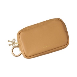 ノフェス　カラビナ付ミニポーチ　キャメルブラウン