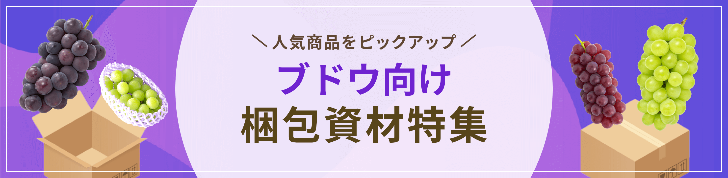 ブドウ向け梱包・包装資材