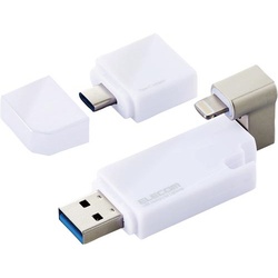 ＵＳＢメモリ　Ｌｉｇｈｔｎｉｎｇ接続　１６ＧＢ　白