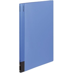 クリヤーブック固定式　Ａ３縦　２０Ｐ　青　４冊