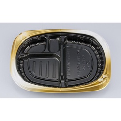 シーピー化成 弁当容器 CBFまろん7-1 ゴルトBW 本体