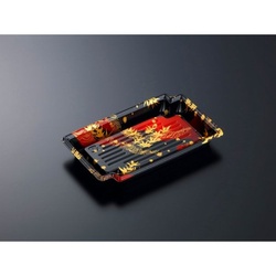 中央化学 刺身容器 CF かく鉢 20-12 竹霞R-BK 本体