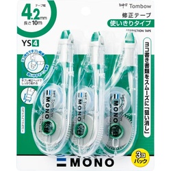 修正テープモノＹＳ　幅４．２ｍｍ　３個　５セット