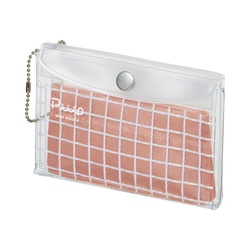 ミニポーチ　ピープフラット　ピンクテラコッタ