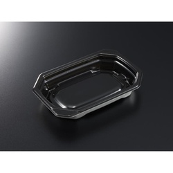 軽食容器 TP デリグー 18-13F 黒 身 中央化学