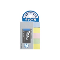 タックメモ　ミニ　５０×１５　混色×５冊