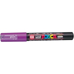 水性マーカー　ポスカ　極細　紫