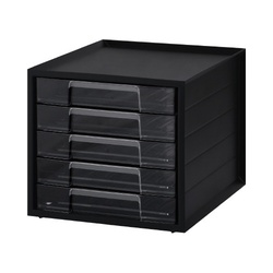 レターケース　ブラック　浅型５段　４台