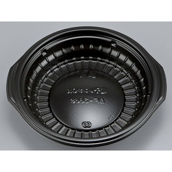 シーピー化成 どんぶり容器 BF-386S 黒 本体 発泡