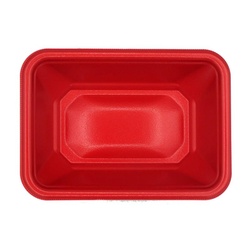 どんぶり容器 MFP角丼-16-11 本体 M赤黒 エフピコ