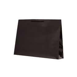 手提げ紙袋 ファットバッグ ブラック ベルベ