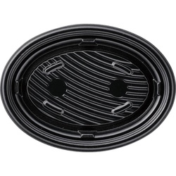 惣菜容器 MFPグラブ楕円24-18 本体 黒 エフピコ