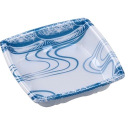 鮮魚トレー 角盛鉢12-12(30) 本体 水紋青 エフピコ