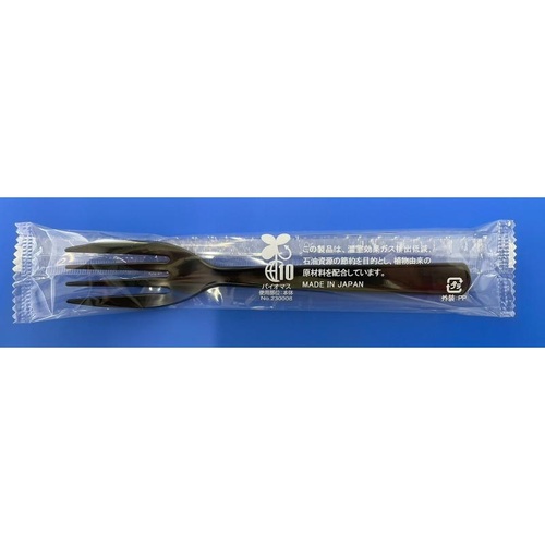 使い捨てスプーン BP PLA10 フォーク＃160黒単袋入 アサヒ徳島