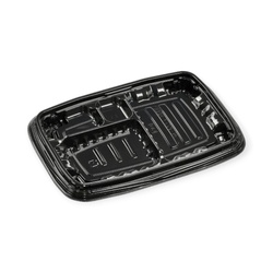 弁当容器 MSDレイア23-16-2 黒 エフピコ