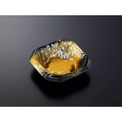 中央化学 どんぶり容器 SD 波音丼 K16浅 箔BK-BK 本体 発泡