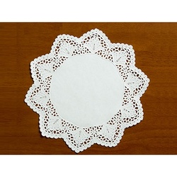 レースペーパー ドイリー 丸レース10号 白 255mmφ