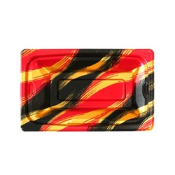 どんぶり容器 MFP角盛重 21-13 本体 はけ嵐赤 エフピコ