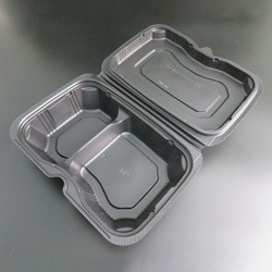 リスパック 弁当容器 バイオデリカ シェルBOX 60-1 黒