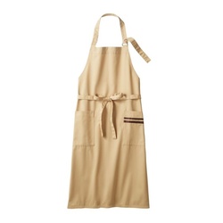 胸当てエプロン BW5502-37_F エプロン 兼用 ベージュ/ブラウン フリーサイズ 住商モンブラン