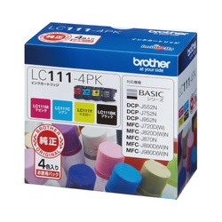 純正インク　ＬＣ１１１−４ＰＫ　４色パック×２
