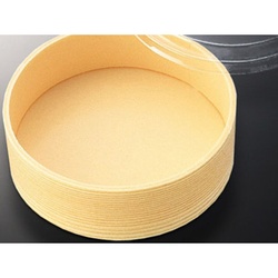 中央化学 折箱 さが野 丸 4.3寸 杉 (ボ) 蓋セット