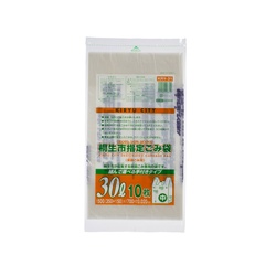 市町村ゴミ袋 桐生市指定 30L (中) 10P 手付 ジャパックス