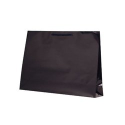 手提げ紙袋 ファットバッグ ネイビー ベルベ