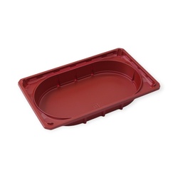 弁当容器 ワン折1合半W-31(重) 赤底 アクタ