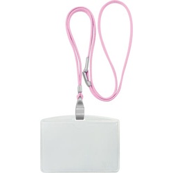 吊下げ名札抗菌タイプライトピンク１０個入×５