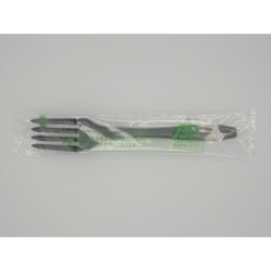 使い捨てフォーク バイオプラフォーク160 ブラック 個包装 ホウケン産業