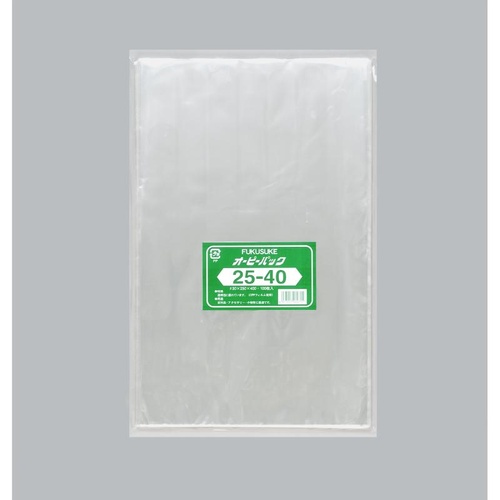 テープ無 OPP袋 オーピーパックC No.25-40 100枚入 福助工業